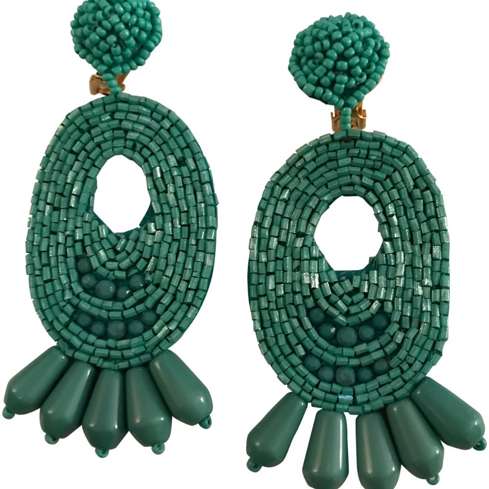 KENNETH JAY LANE, OVAL TURQUOISE LARGE GYPSY BE…